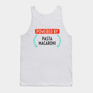 Powered by Pasta Macaroni Tank Top